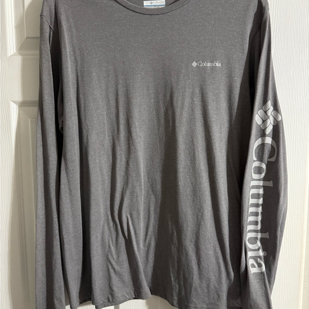 Columbia Men's Charcoal Long Sleeve Tee